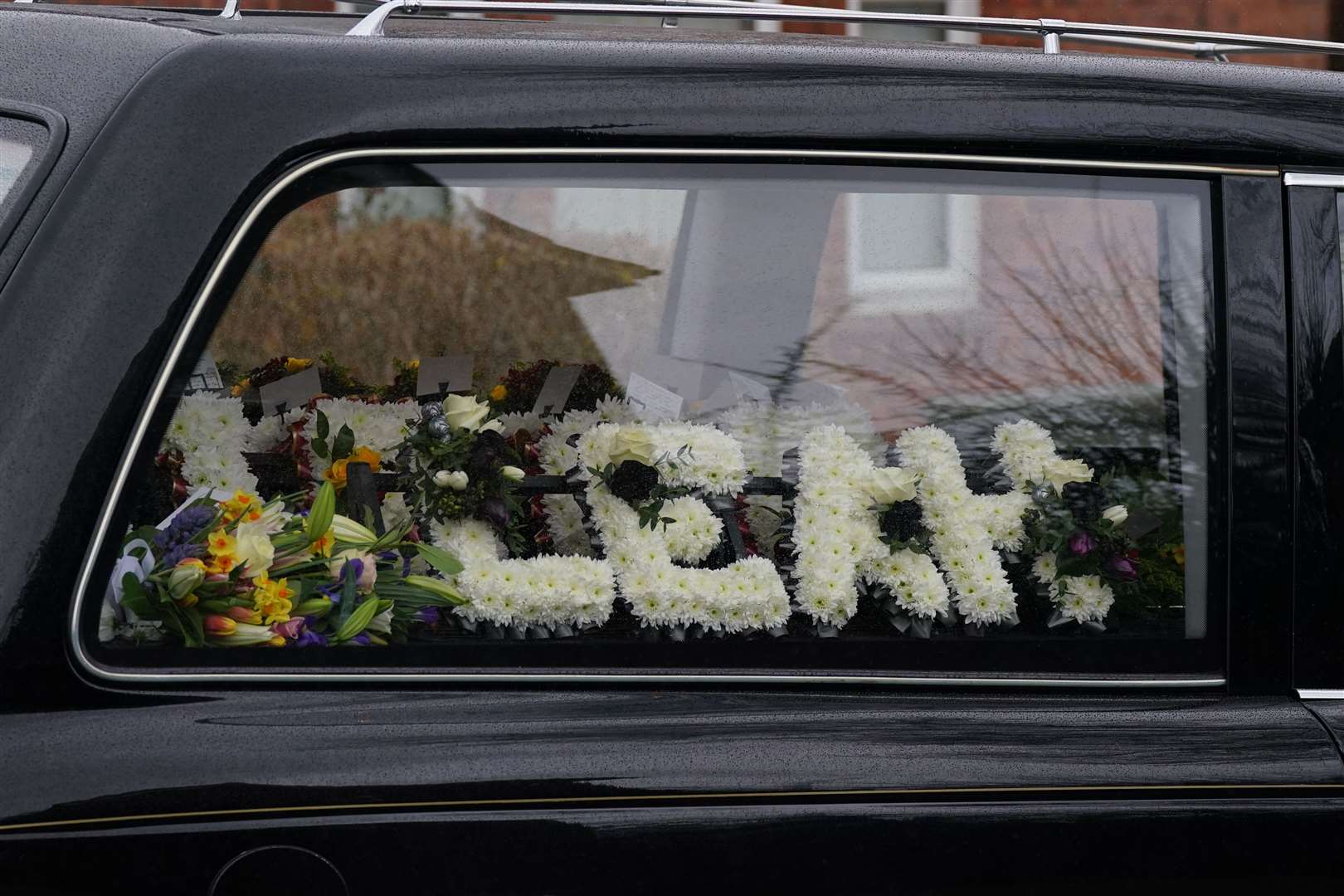 The funeral cortege for Leah Croucher (Jacob King/PA)