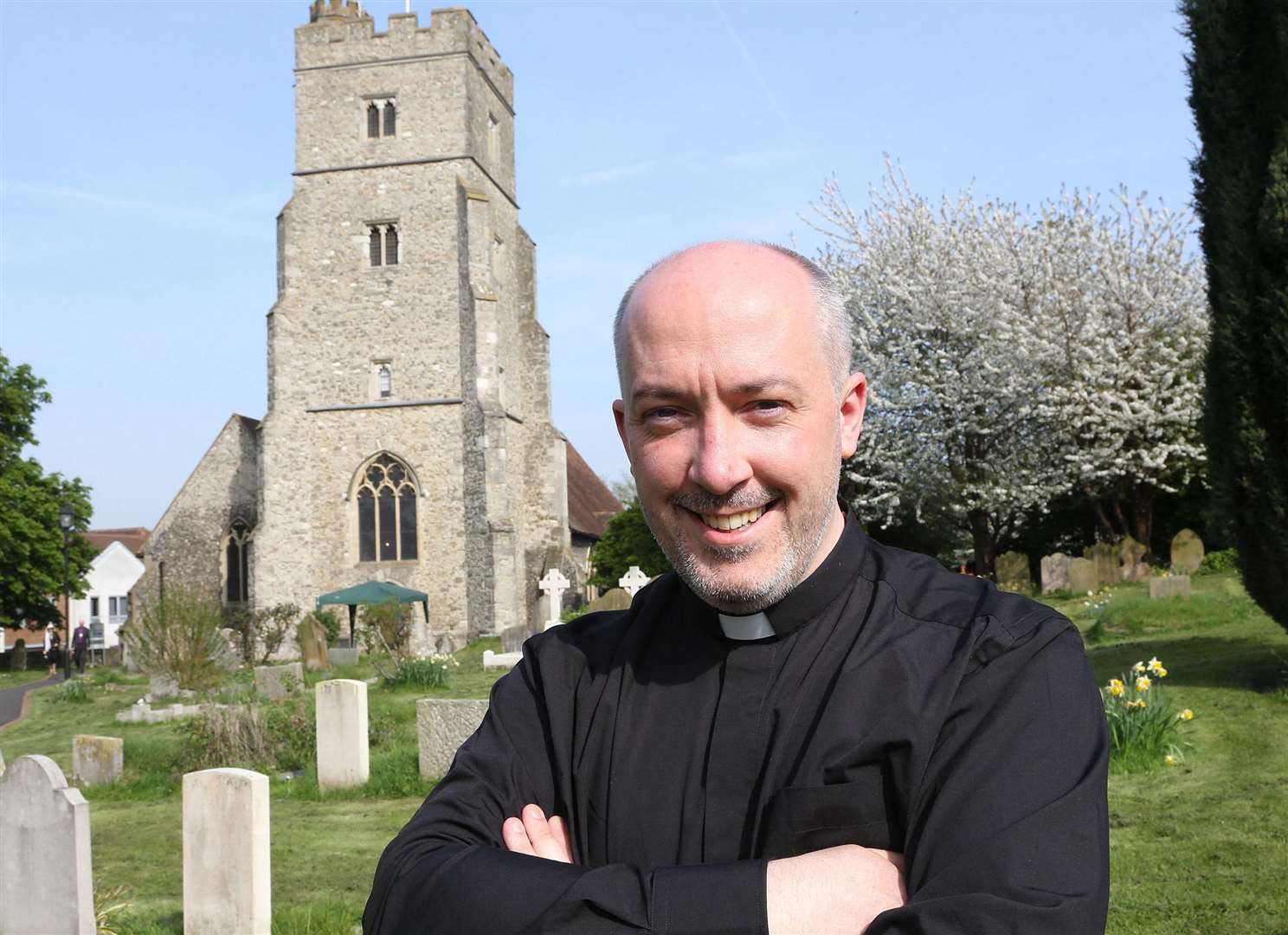 Rev Nathan Ward, the new vicar at St Margaret’s Church in Rainham