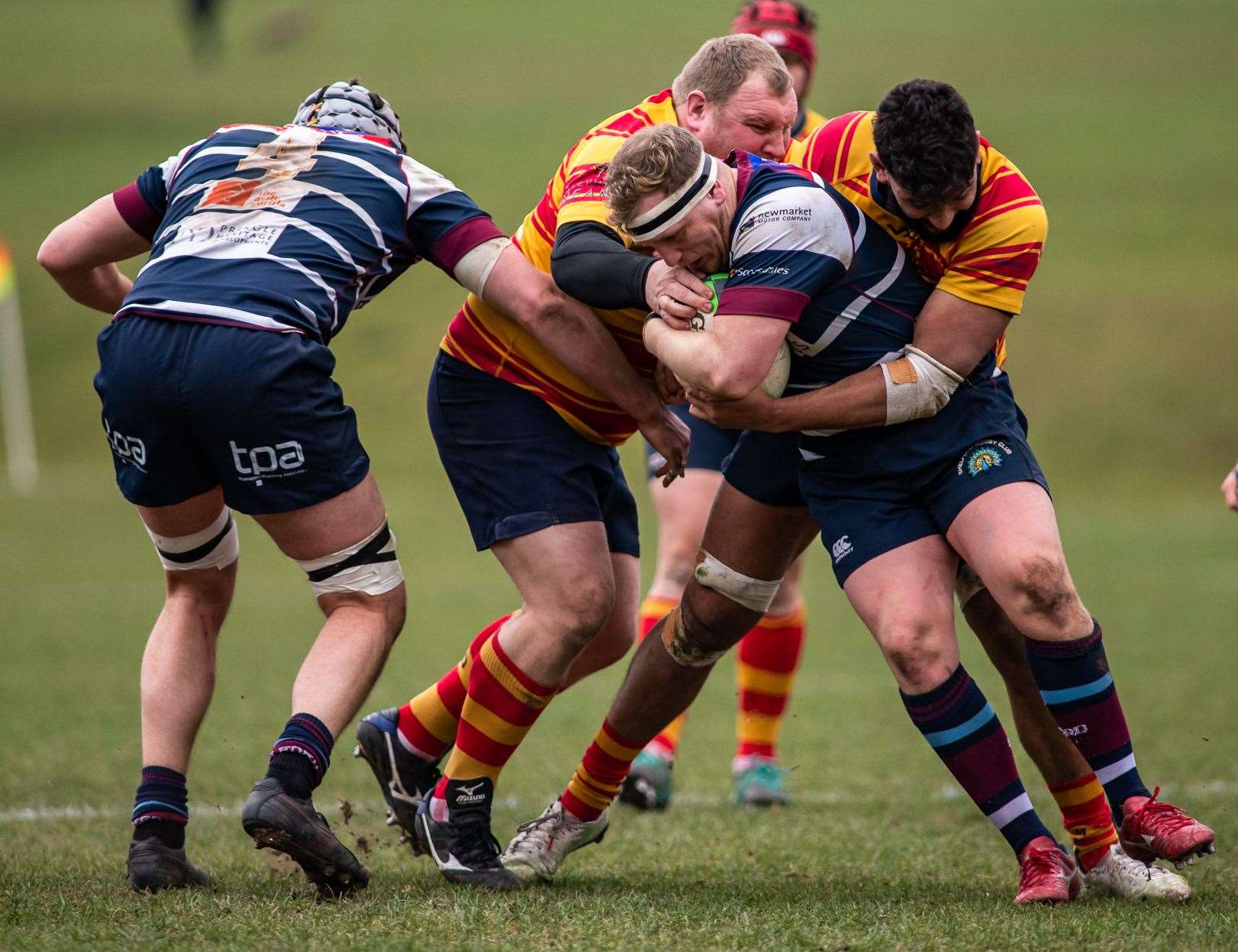 Medway's Bill Sanderson and Mo Pangarker take on Shelford. Picture: Jake Miles Sports Photography