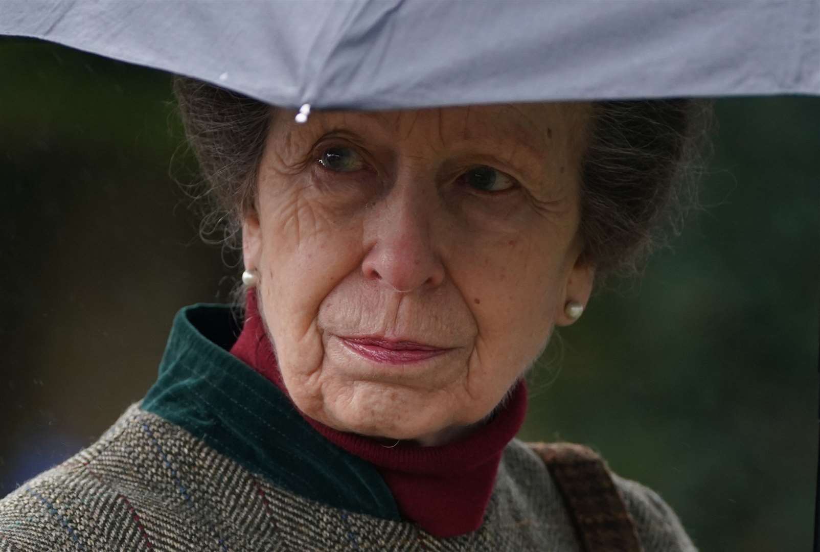 The Princess Royal after laying a wreath at the Lockerbie Air Disaster Memorial (Andrew Milligan/PA)