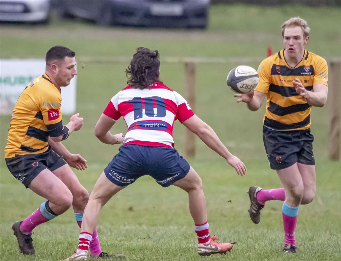 Canterbury try to hit back against Dorking. Picture: Phillipa Hilton