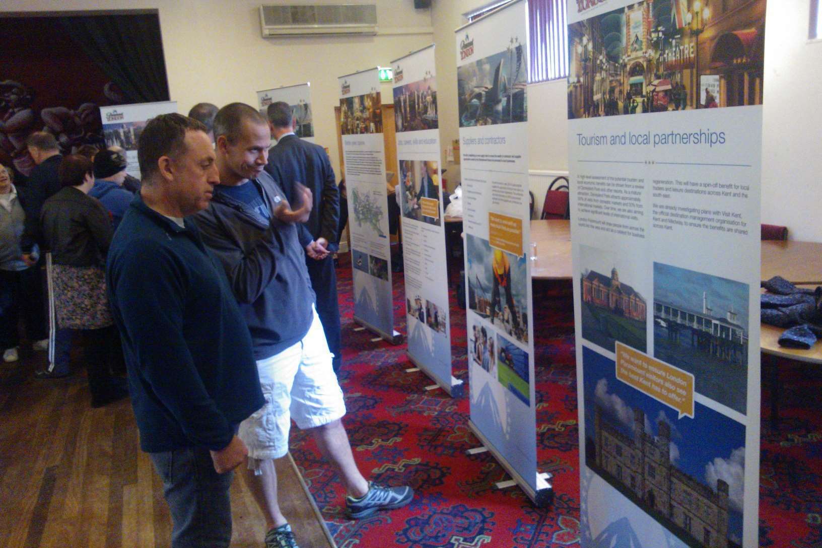 Residents checking out the details at the latest London Paramount exhibition