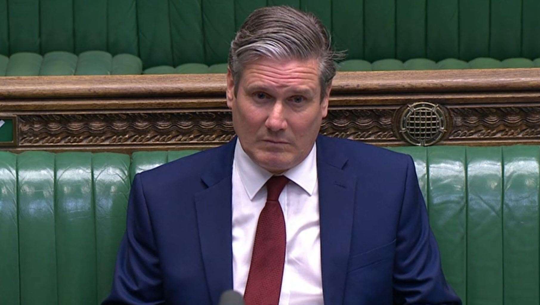 Labour leader Sir Keir Starmer during Prime Minister’s Questions (PA)