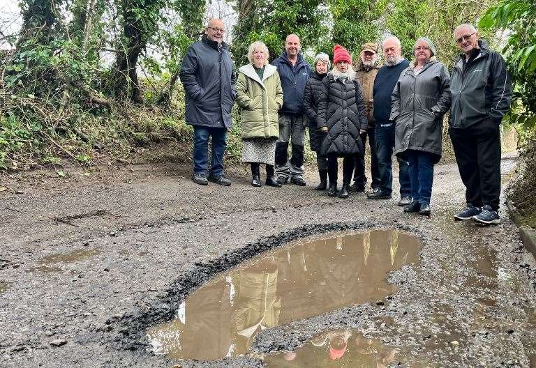 Residents in pothole-ridden West Hougham, near Dover, say it is 'the forgotten village' of Kent 