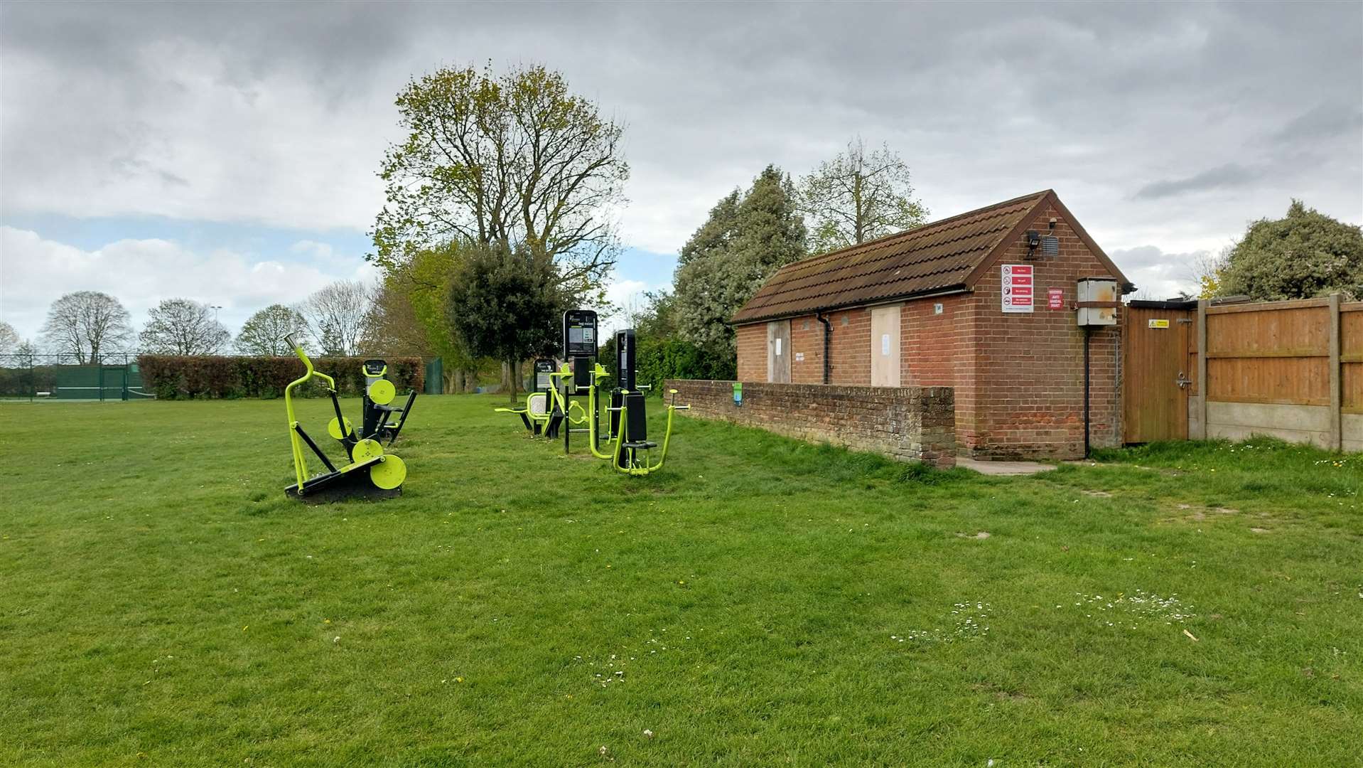 Dog walkers have also seen youths damage the gym equipment at the recreation ground