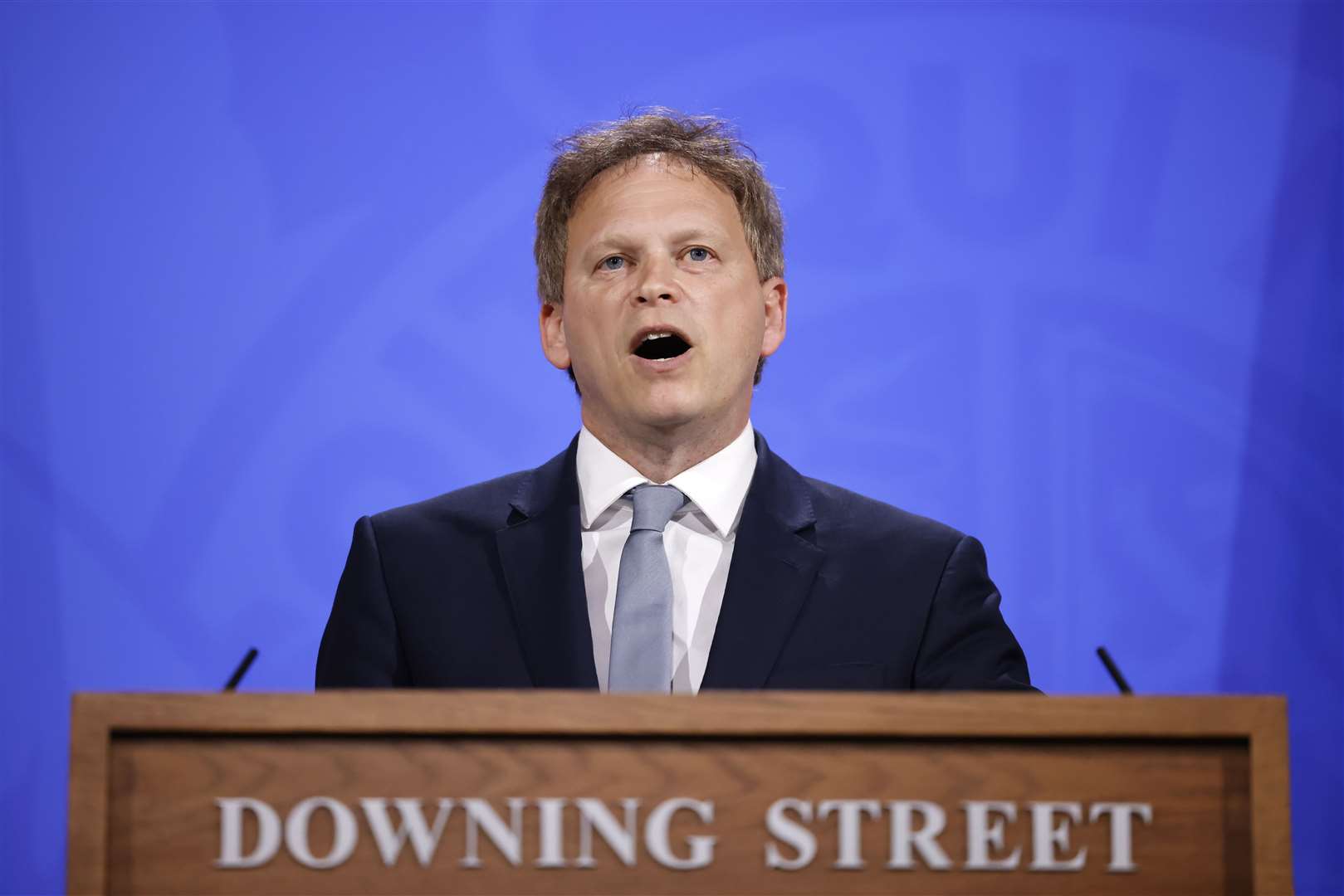 Transport Secretary Grant Shapps says it is a ‘good idea’ that workers should be fully vaccinated before returning to offices (Tolga Akmen/PA)