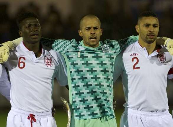 Preston Edwards lines up for England C against Turkey at Princes Park in 2013 Picture: Andy Payton