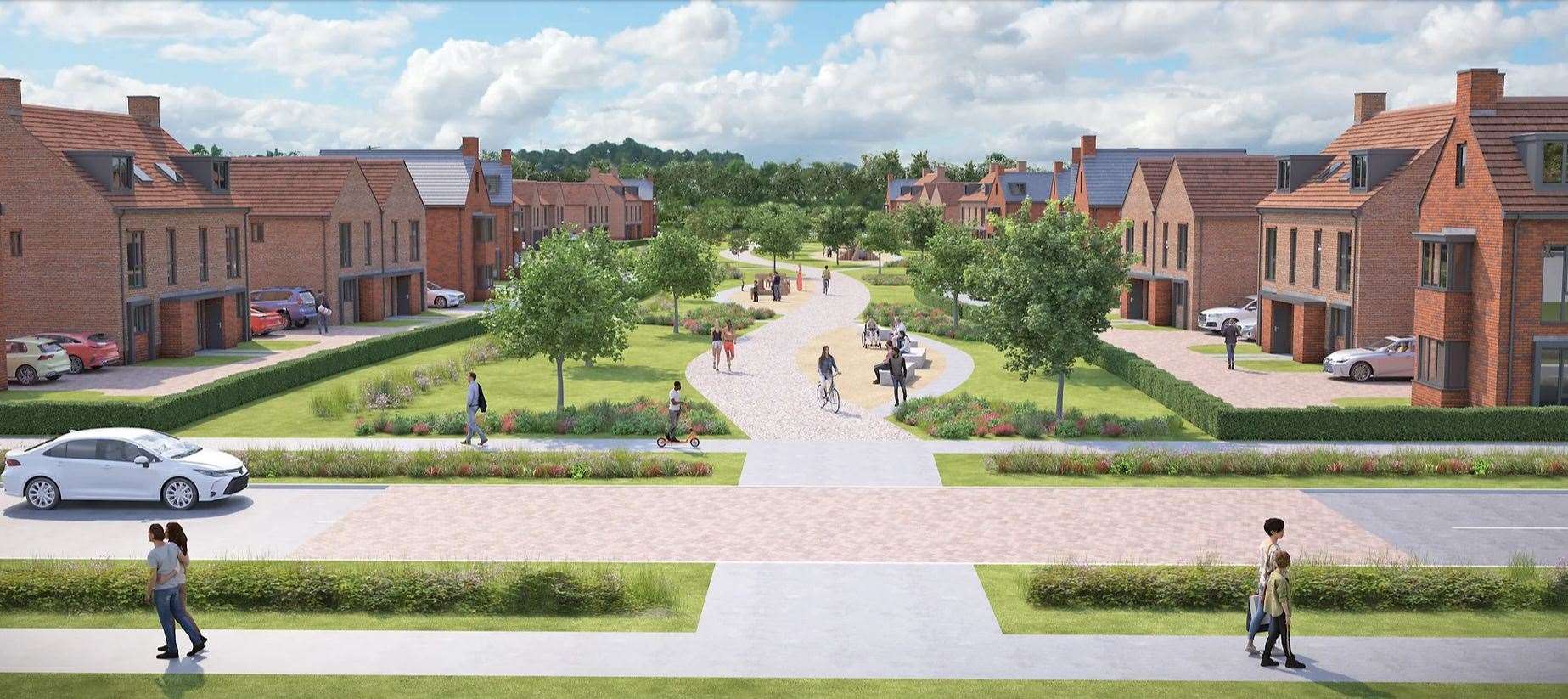 The homes will be built between Manston Court Road and Haine Road. Picture: Rooksmead