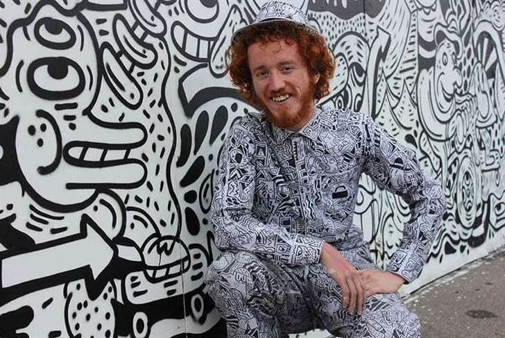 Tenterden artist Sam Cox, aka Mr Doodle. Picture: ABC