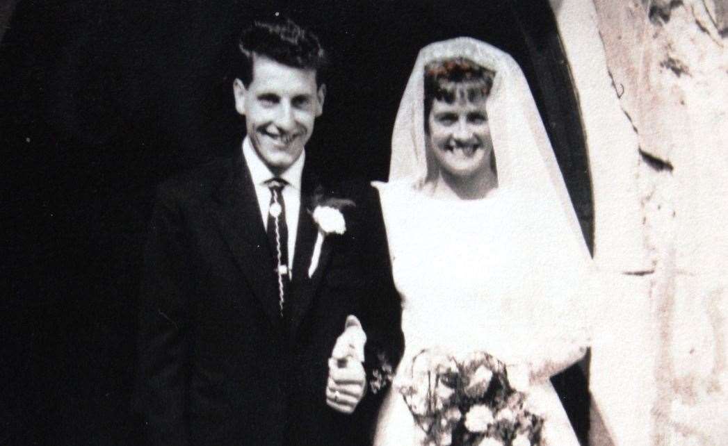 Derek and Kath Friday at Newington Church on July 11, 1959