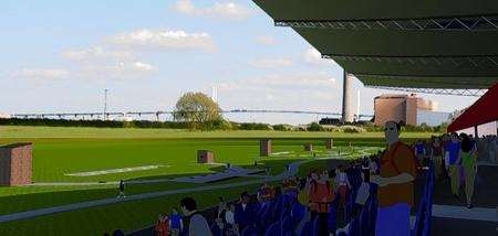 Artists' impression of how Dartford Clay Shooting Club could look after a multi-million pound Olympics upgrade