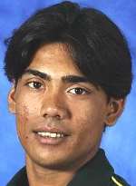 Portrait of Mohammad Sami taken before the ICC Champions Trophy in Colombo, Sri Lanka, in 2002. PICTURE: CLIVE MASON/GETTY IMAGES