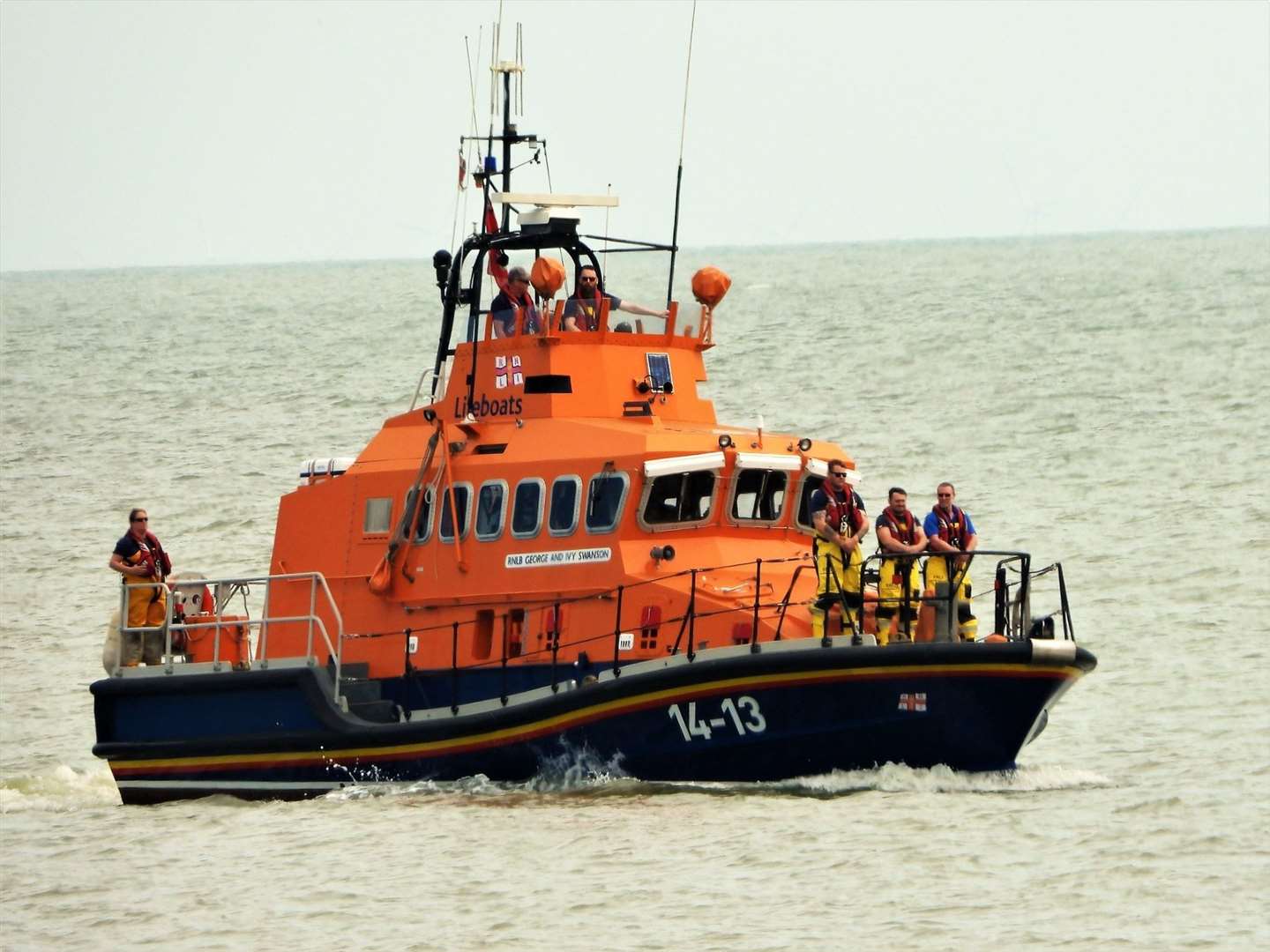 Sheerness RNLI lifeboat at sea. Stock photo: RNLI