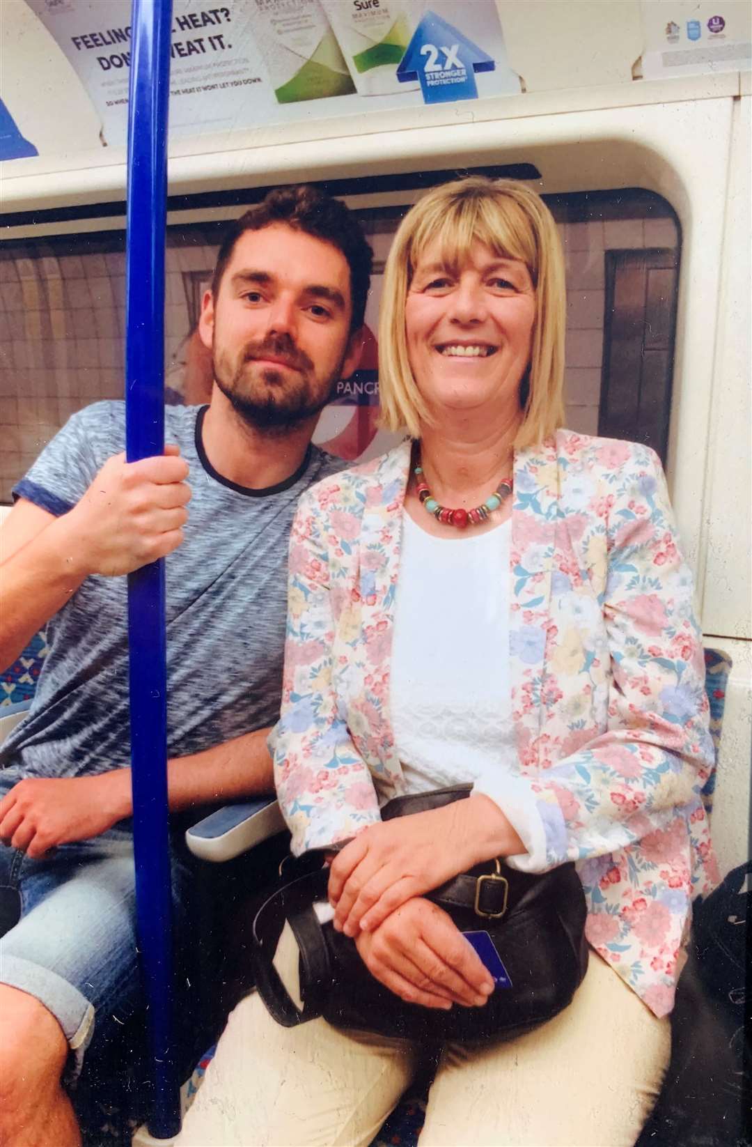 Simon Midgley with his mother Jane (Family handout/PA)