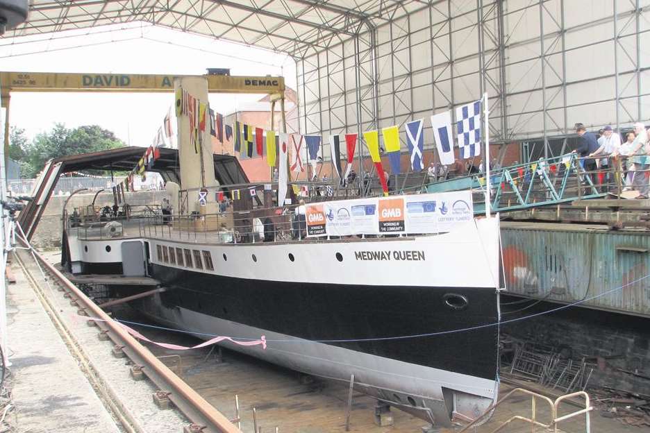 The Medway Queen in Bristol.