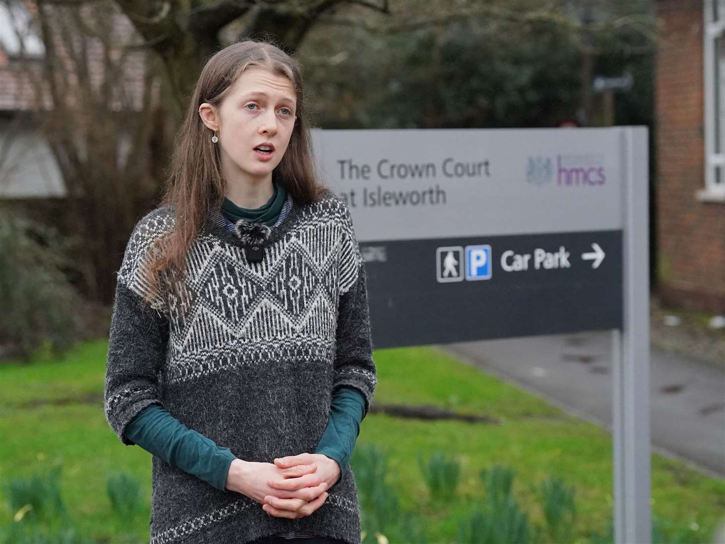 Cressida Gethin outside Isleworth Crown Court (Jonathan Brady/PA)