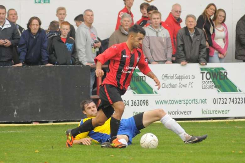 Chatham lost to St Albans City at Maidstone Road Pic: Steve Crispe