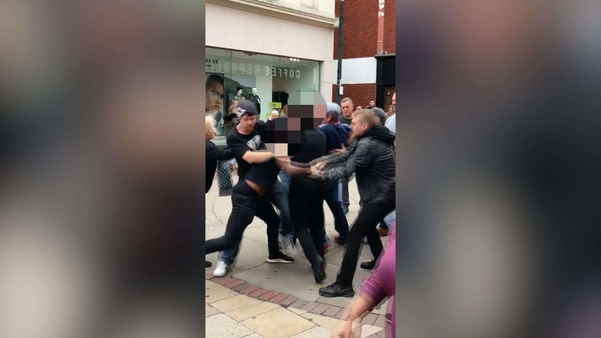 Video shows the fight outside Primark in Chatham (4283981)