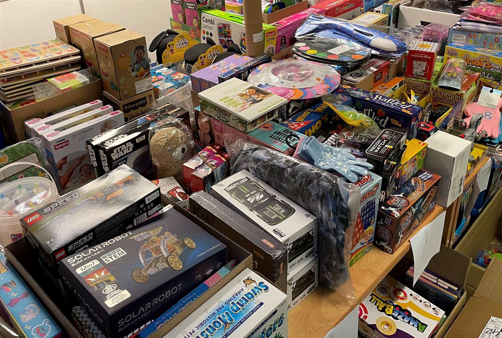 Huge piles of gifts have already been donated to the appeal