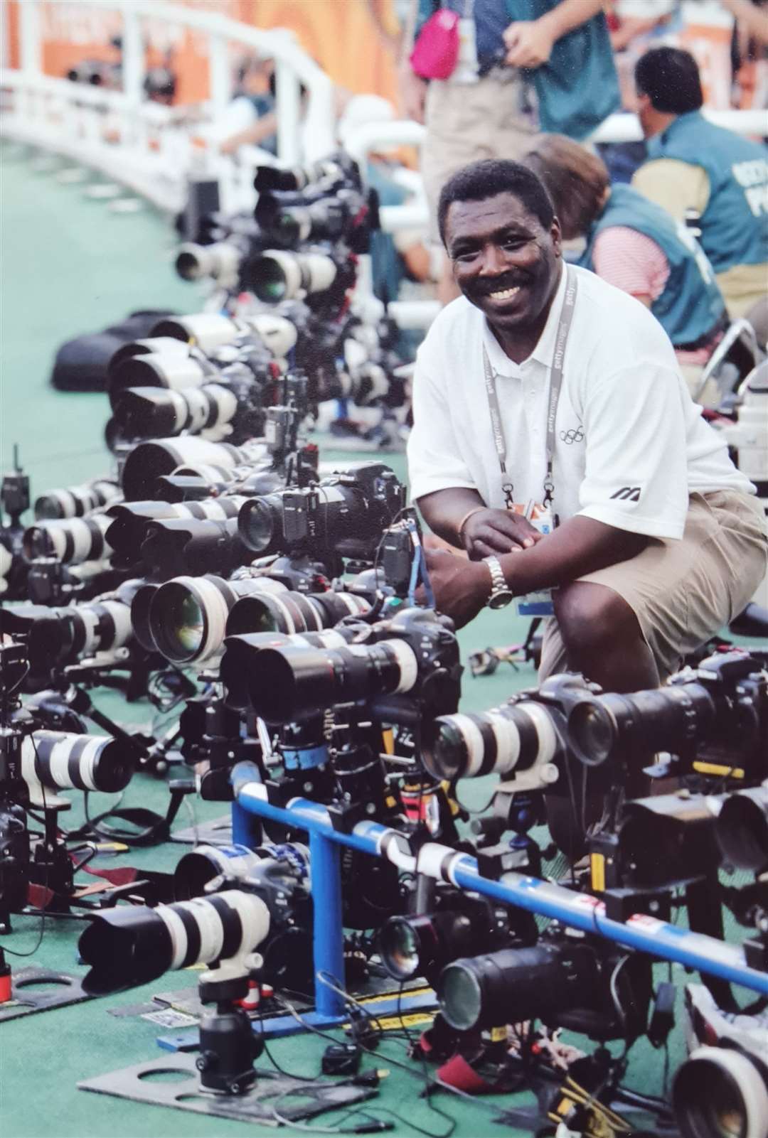 John Gichigi at work Pic: Getty Images