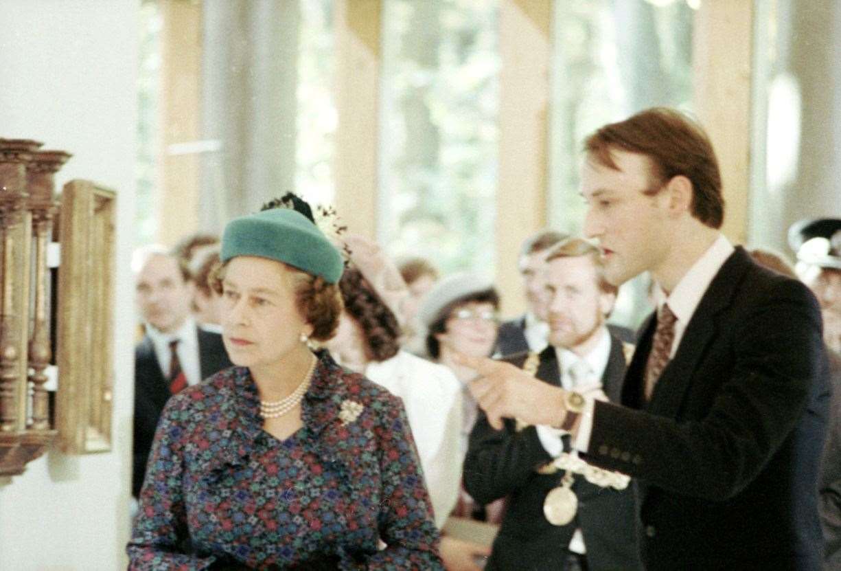 The Queen Elizabeth during a visit to Glasgow in 1983 (PA)