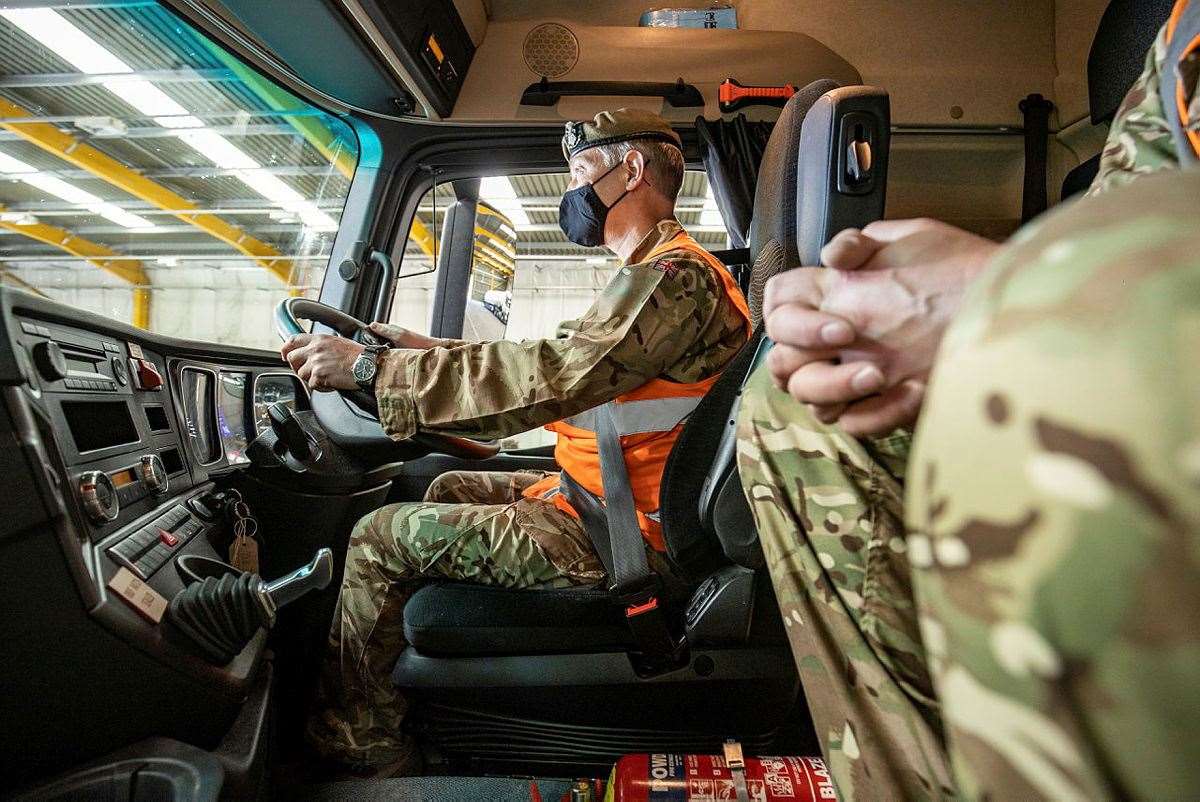 Soldiers and airmen have been given tanker training at the Defence School of Transport in East Riding, Yorkshire Picture: MOD