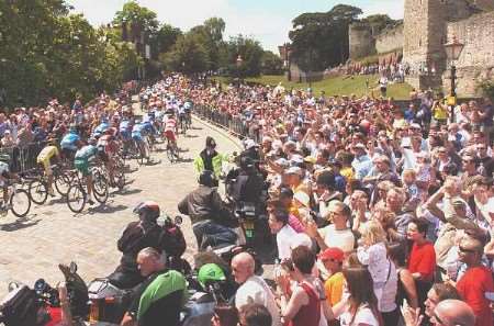 Huge crowds lined the streets of Medway to view the event