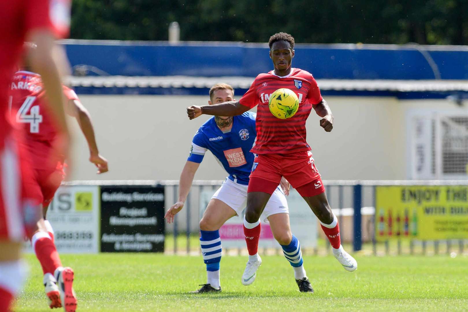 Brandon Hanlan in action. Tonbridge Angels v Gillingham pre-season action Picture: Andy Payton (3063176)