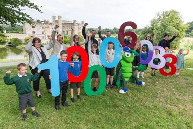 Buster’s Book Club participants and supporters during end-of-year celebrations for the reading-rewards scheme at Leeds Castle (13826124)