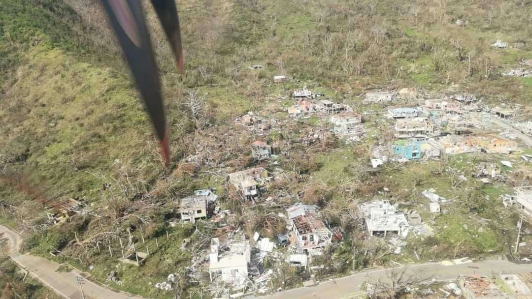 The neighbouring island of Providencia has been 'completely flattened'