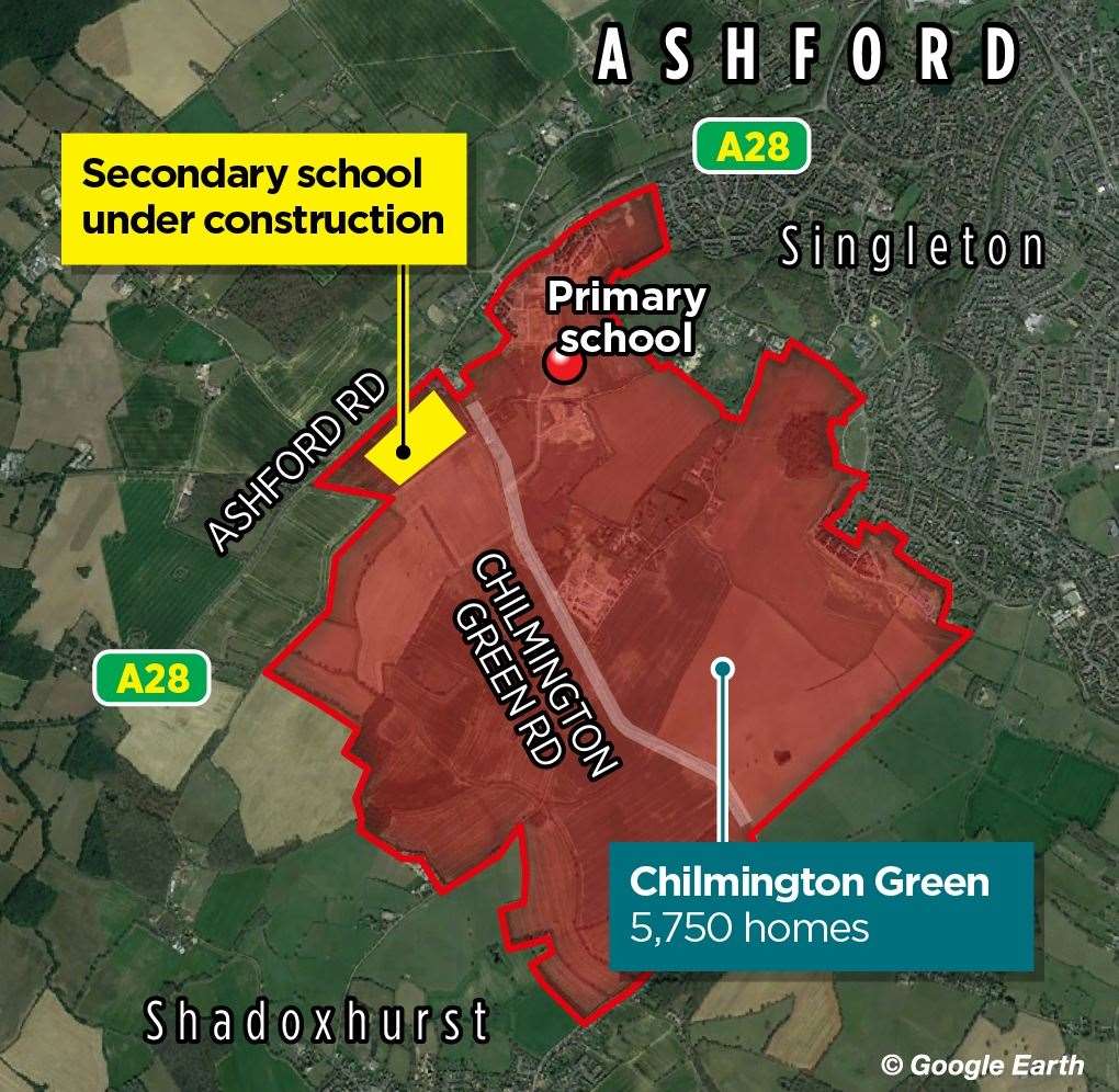 Chilmington Green will eventually be made up of 5,750-homes