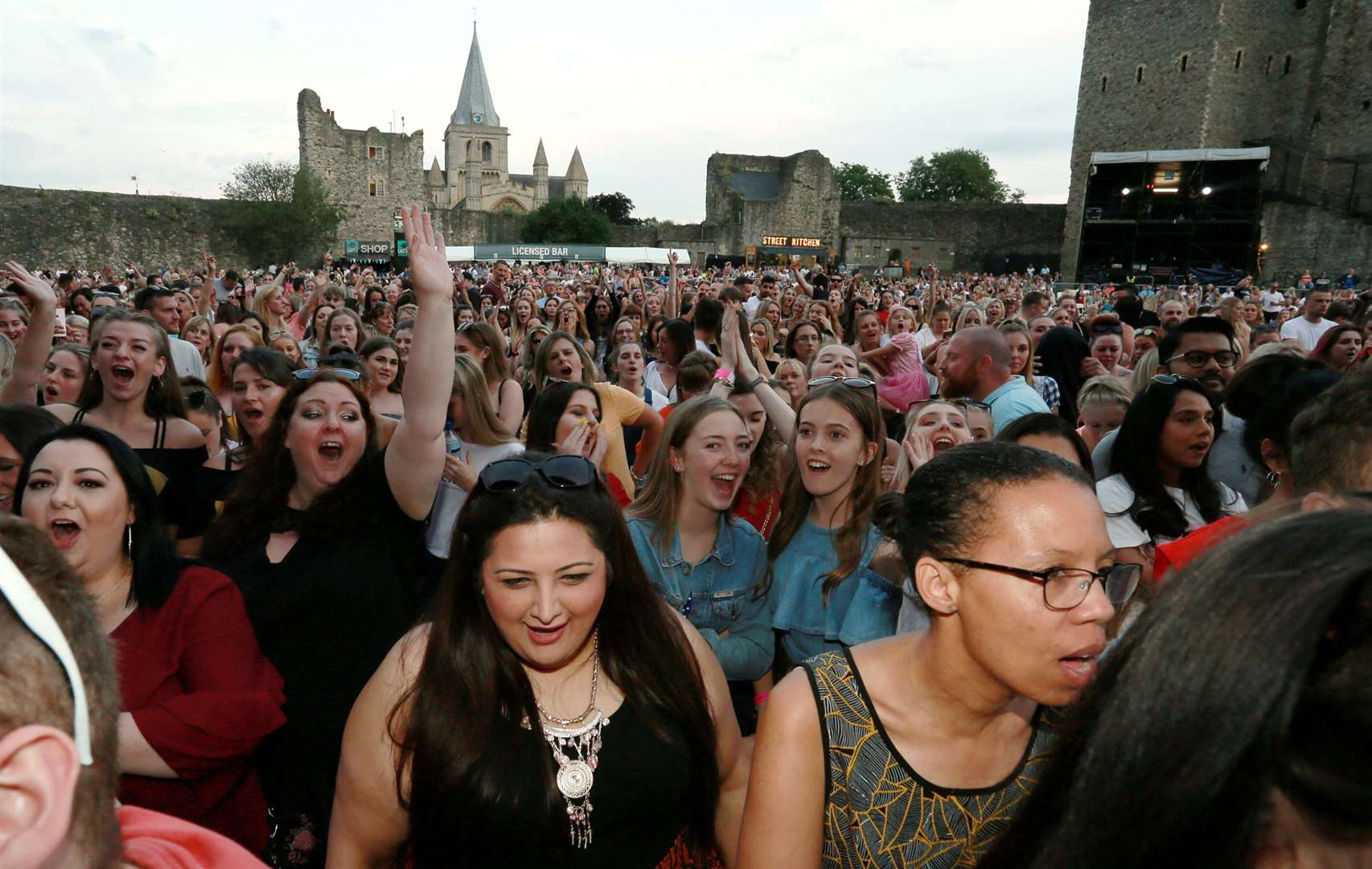 The 4,500 capacity at the Rochester Castle grounds has been labelled as potentially being too small to make enough money