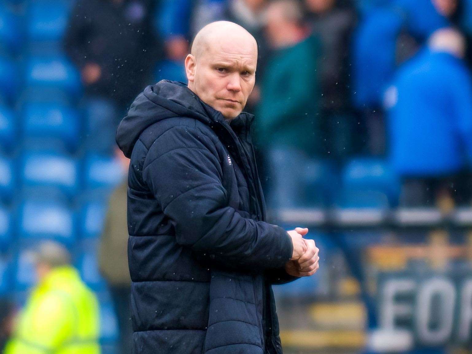 Ebbsfleet boss Danny Searle - has still only lost once since taking charge of the Stonebridge Road club. Picture: Ed Miller/EUFC