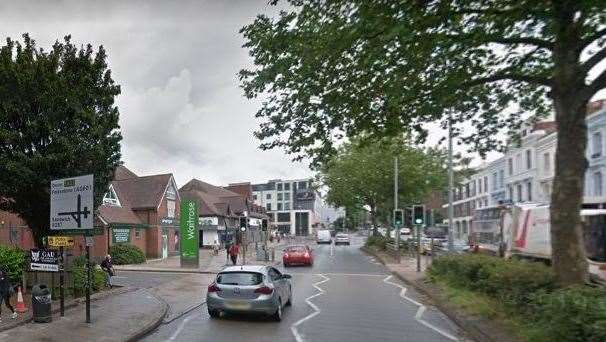 The accident happened in St George's Place, Canterbury. Picture: Google Street View