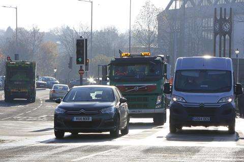 The newly revamped gyratory system