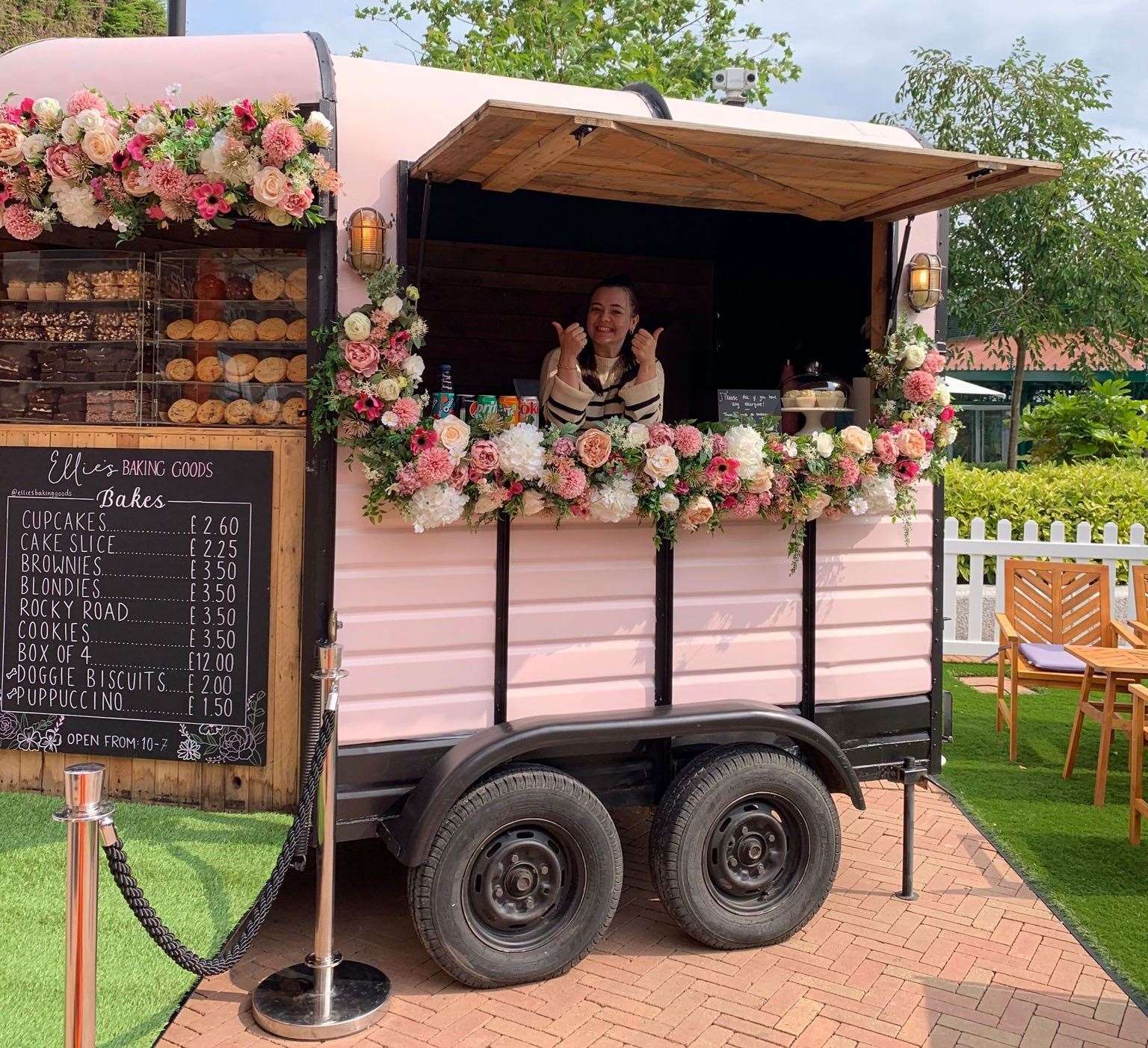 Miss Miller also sells her treats from a converted horse box at the Designer Outlet