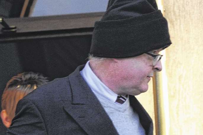 Nurse Dale Bolinger leaves Canterbury Crown Court after an earlier hearing