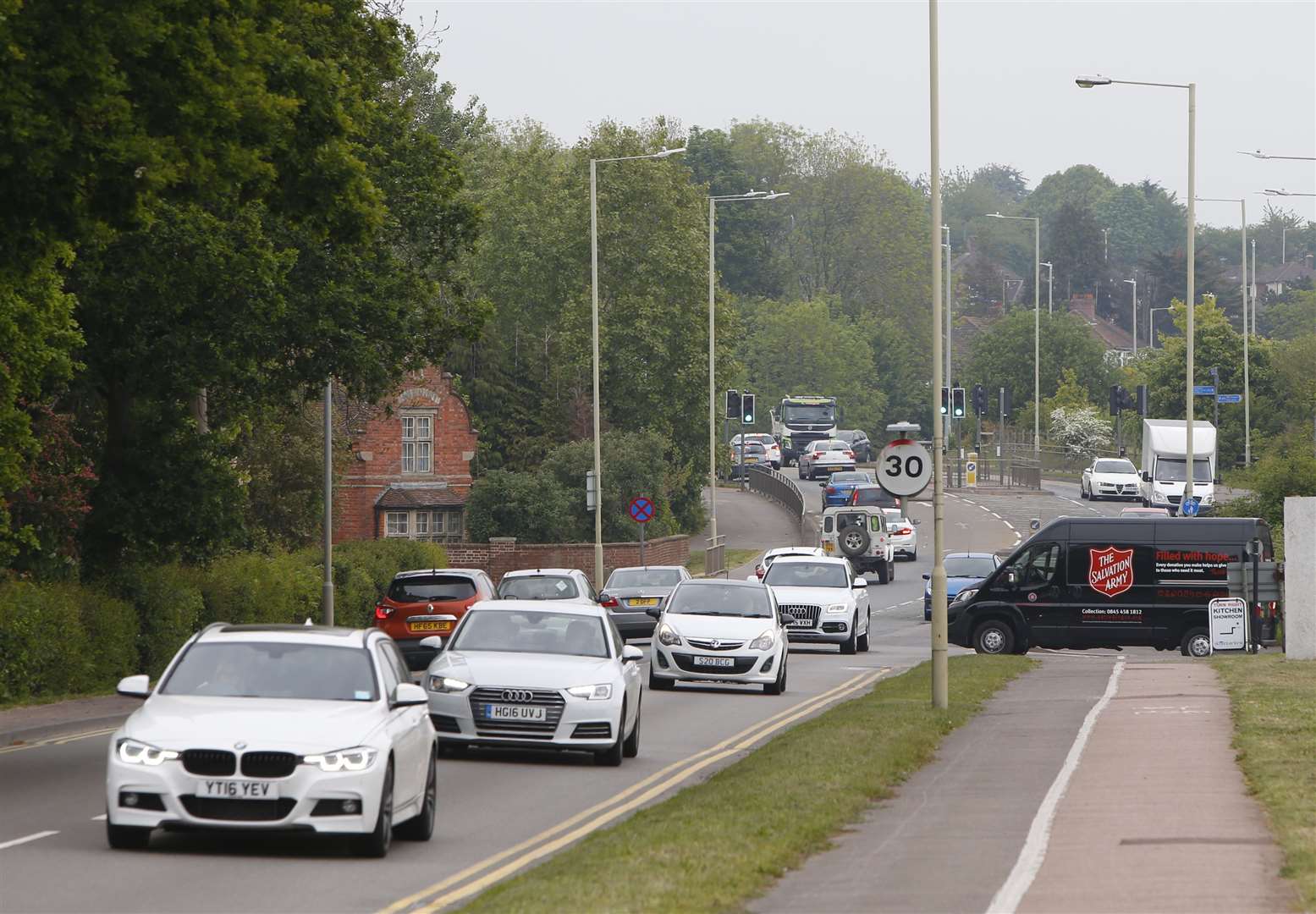 Chart Road is a notoriously busy stretch of the A28