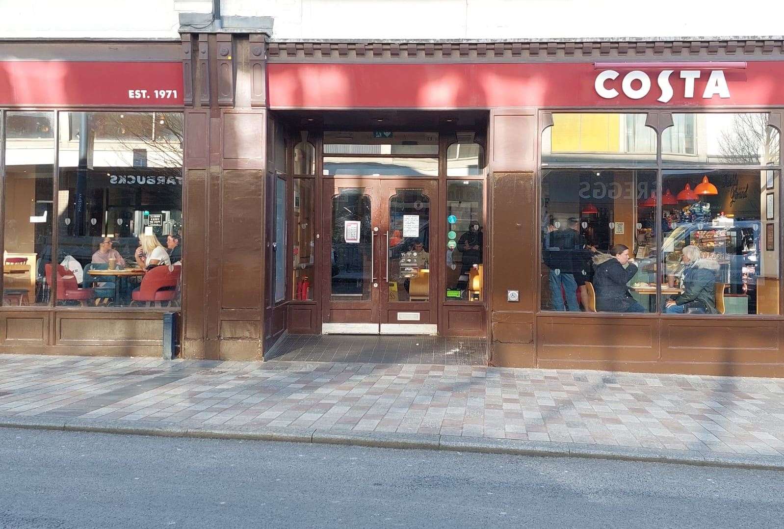 Costa Coffee in King Street, Maidstone