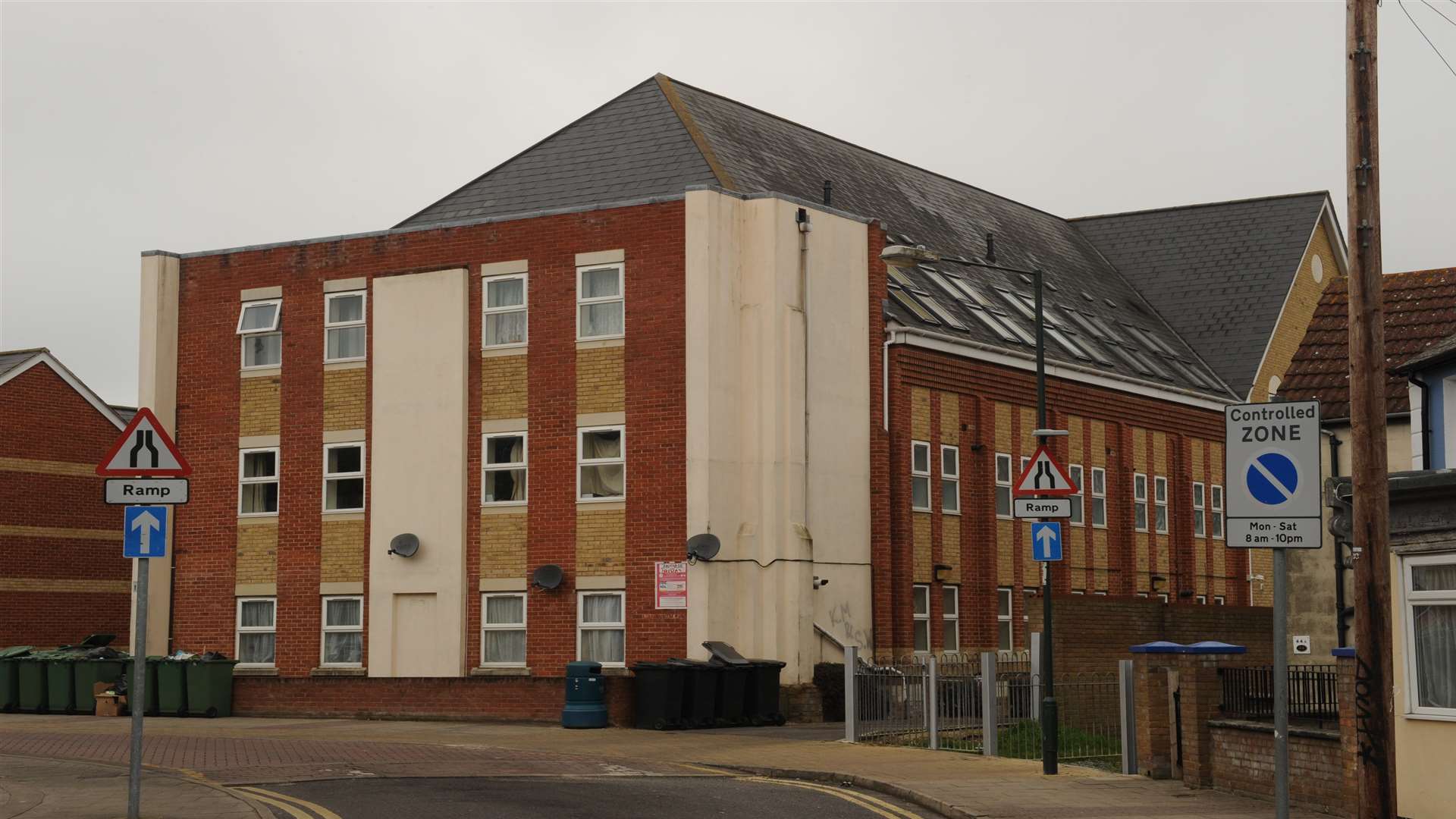 The flats in Trafalgar Street, Gillingham