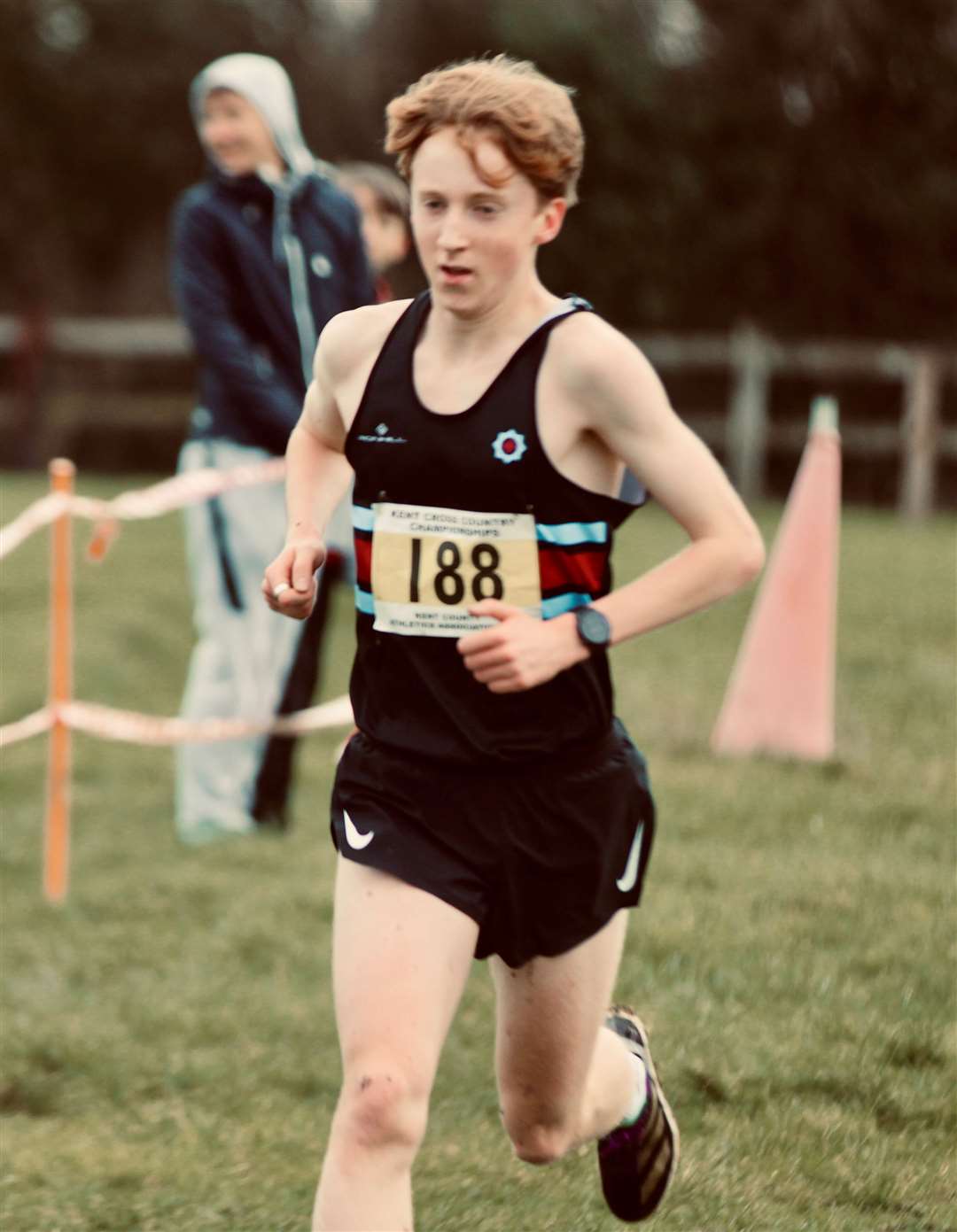 Jed Starvis was in winning form for Blackheath & Bromley in the under-17 men's race. Picture: Mark Hookway