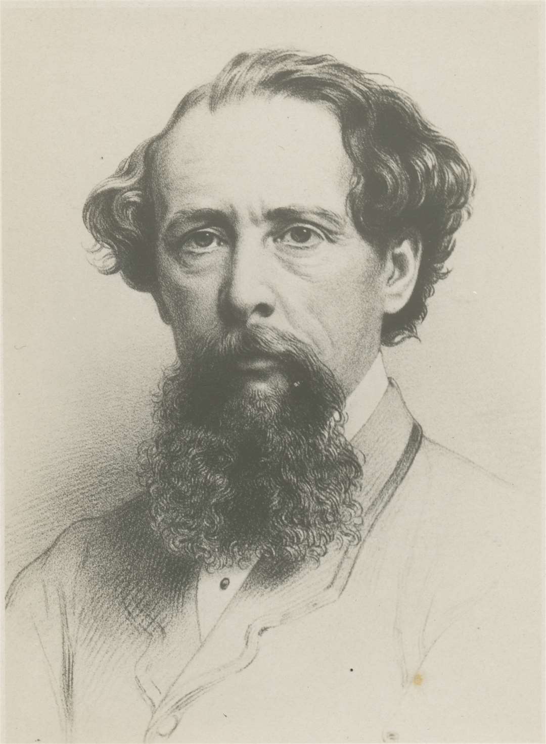 An undated Charles Dickens Museum handout image of a portrait of Charles Dickens.