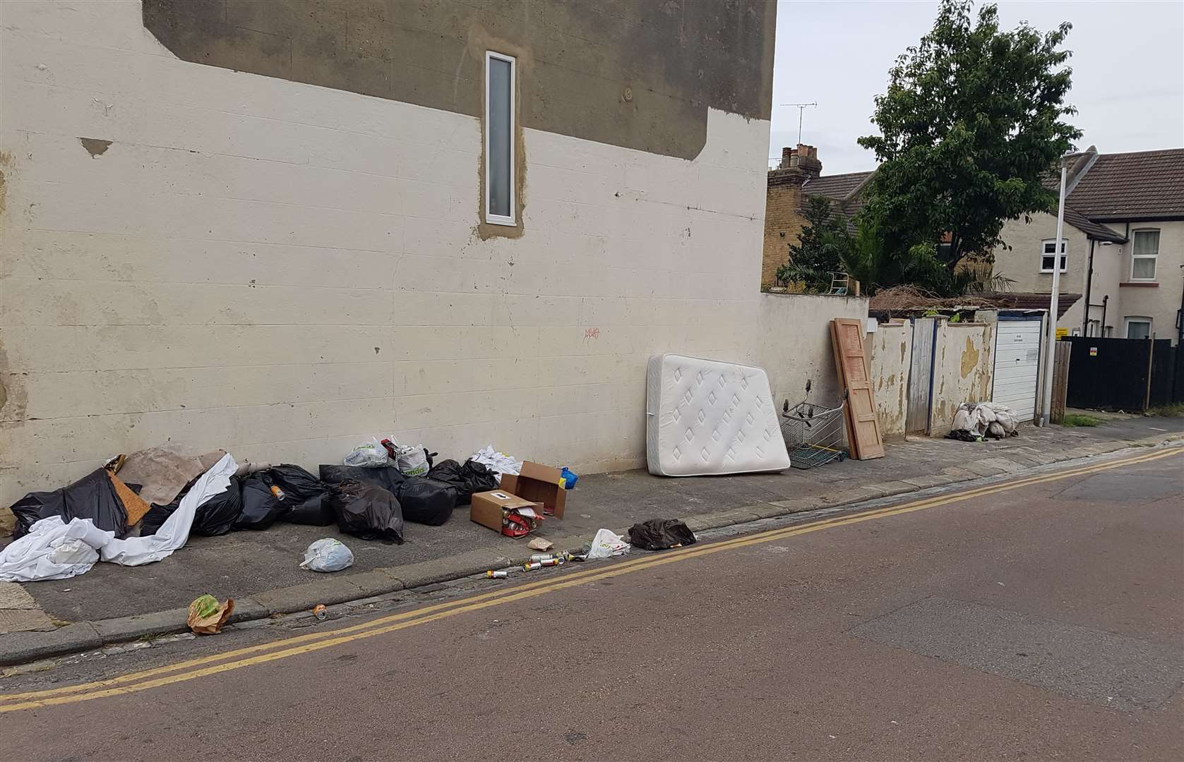 The street is a hotspot for fly-tipping