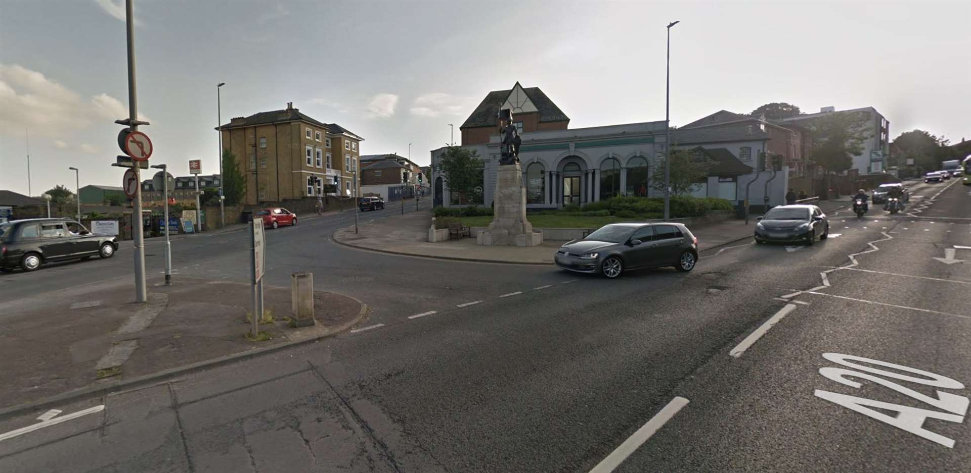 The A20 Tonbridge Road and A20 London Road will be closed overnight from Tuesday. Picture: Google Street View