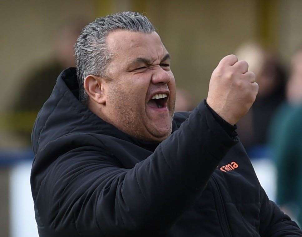 Maidstone United manager Hakan Hayrettin Picture: Steve Terrell