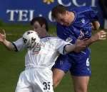 Claridge, left, playing for Millwall against Gillingham. Picture: GRANT FALVEY