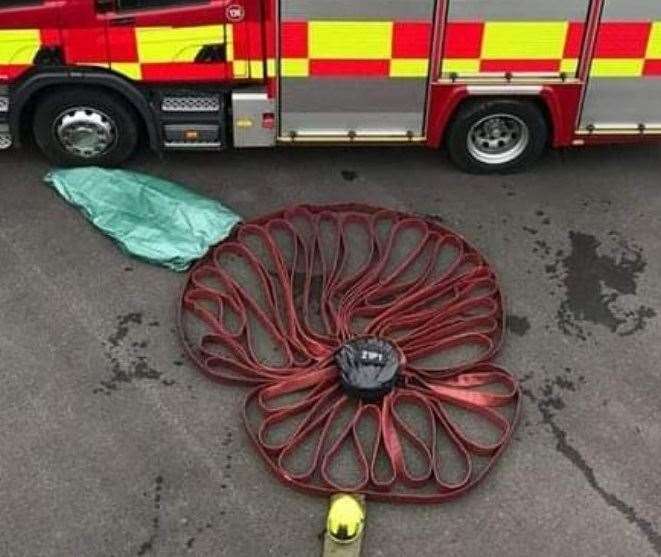 Kent Fire and Rescue Service paid tribute to those who lost their lives with a touching photo