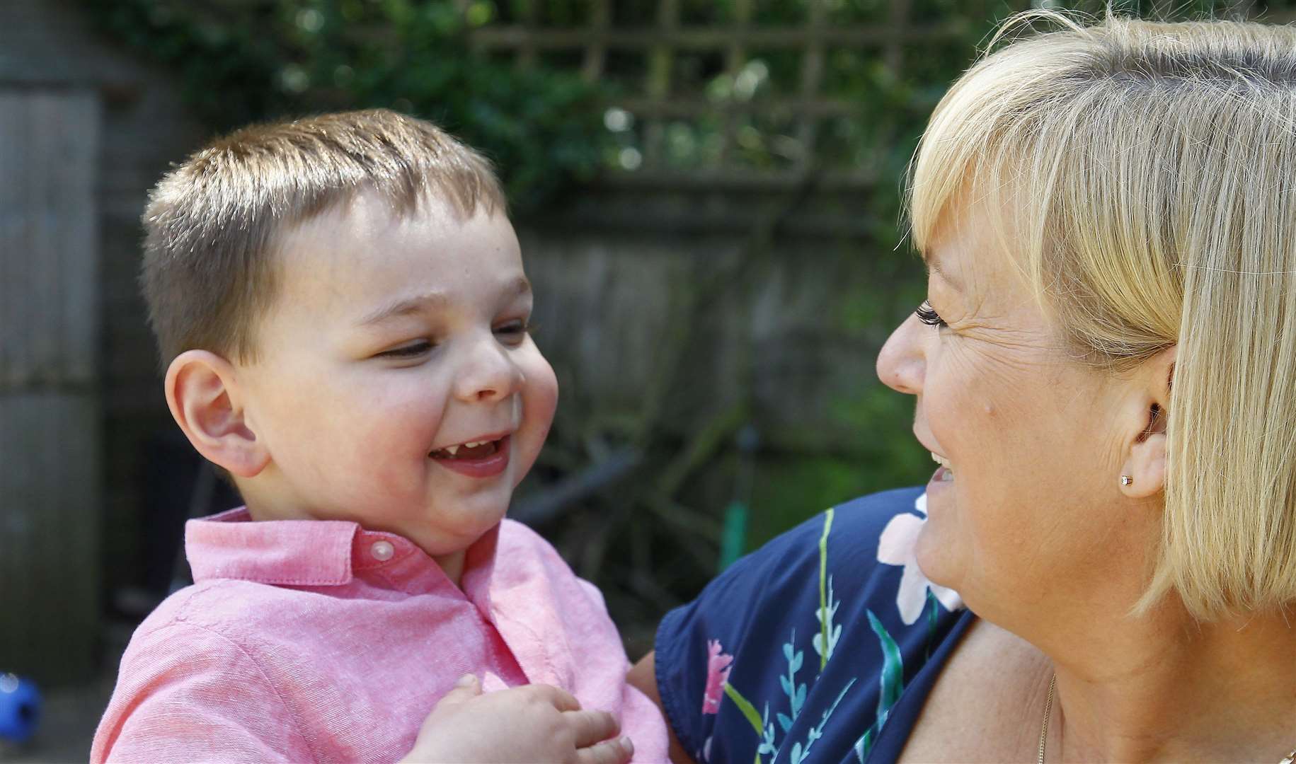 Tony and his adoptive mum Paula Hudgell