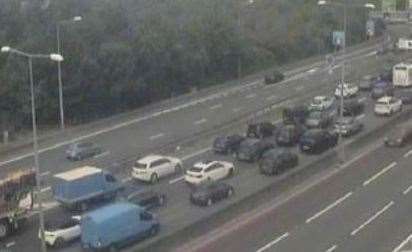 Queues at the Dartford Crossing. Picture: National Highways
