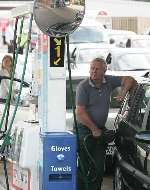 Motorists filling up at Foots Cray. Picture: RICHARD EATON